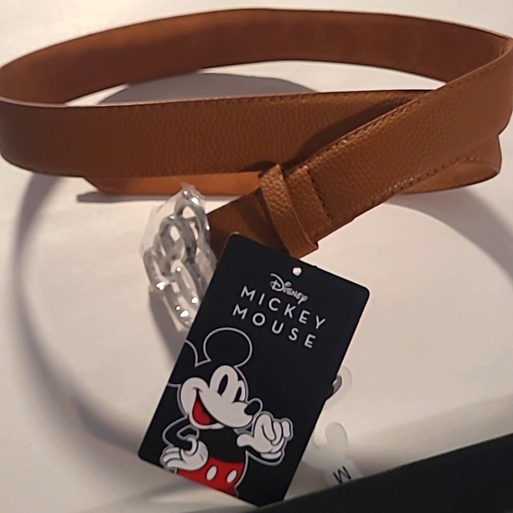 Disney Minnie Mouse Tan and Silver Belt Buckle - Picture 5 of 7
